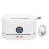 3D Flame Essential Oil Diffuser, Aromatherapy Humidifier with Realistic Flame Effect Large Capacity Tank Multicolor Lights for Home Bedroom Office ABS Material (White) view 1