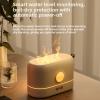 3D Flame Essential Oil Diffuser, Aromatherapy Humidifier with Realistic Flame Effect Large Capacity Tank Multicolor Lights for Home Bedroom Office ABS Material (White) view 4