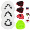 Mop Head Replacement for O Cedar, Spin Mop Replacement Head for Ocedar Easywring 1 Tank System, Mop Heads Includeds 3 Mop Replacement Heads, 2 Spin Scrub Brush, 1 Base & 1 Chenille Pad