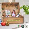 Mercato di Bellina Organic Pizza Kit Gift Basket - Authentic Homemade Gluten Free Pizza Making Kit for Home Cooks, Italian Gift Basket Includes Organic Crust Mix, Sauce, EVOO & Sun-Dried Tomatoes view 2