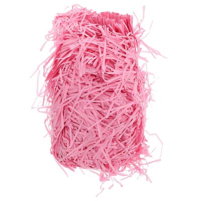ABOOFAN Pink Crinkle Paper Shred Filler 200g Pack Raffia Grass Shredded Paper for Box and Basket Filling Confetti for Birthdays Weddings and Valentines Day