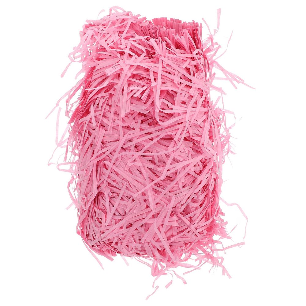 ABOOFAN Pink Crinkle Paper Shred Filler 200g Pack Raffia Grass Shredded Paper for Box and Basket Filling Confetti for Birthdays Weddings and Valentines Day