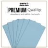 Party Solids Light Blue Dinner Napkins Disposable 8" x 4" Folded - 120 Pcs 2 Ply Light Blue Napkins Disposable Paper Guest Towels for Bathrooms, Dinners, Everyday Parties & Party Supplies view 3