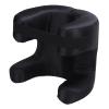 Hamwesh Ergonomic Beauty Pillow, Silk Fabric Memory Foam Support, Unique Shape Design for Back Side Stomach Sleepers, with Face Pressure Reduction, for Comfortable Rest (Black) view 1