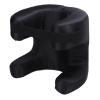 Hamwesh Ergonomic Beauty Pillow, Silk Fabric Memory Foam Support, Unique Shape Design for Back Side Stomach Sleepers, with Face Pressure Reduction, for Comfortable Rest (Black) view 3
