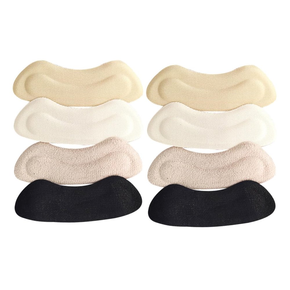 Veemoon 4 Pairs Thickened Silicone High Heels Heel Pads Anti-wear Protective Half-Size Inserts Comfortable Footpads for Women