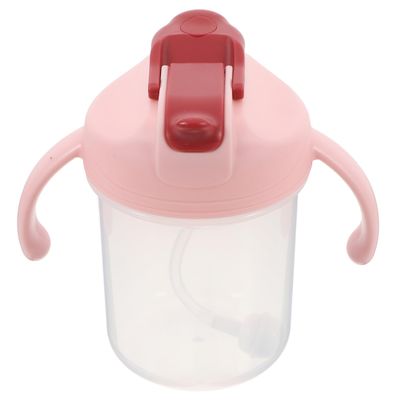UPKOCH Weighted Straw Sippy Cup with Handles 300ml Spill Proof Dysphagia Cup for Elderly Disabled Patients Hospital Drinking Aid for Feeding and Hydration