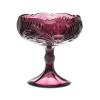 Footed Compote - Inverted Thistle - American Made - Mosser Glass USA (Amethyst, Small) view 1