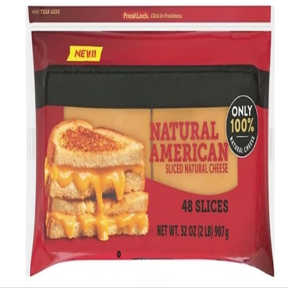 American cheese slices , contains 9 ingredients or more, you can get the melt you love and the taste you crave with only 100% natural cheese. Its a new standard that meets your expectations and makes a difference you can taste. This package contains