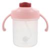 HONMEET Weighted Straw Sippy Cup with Two Handles 300ml Plastic Mug with Lid Anti-spill Drinking Cup for Elderly Disabled Adults Hospital Use Dysphagia Care view 1