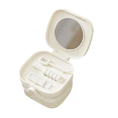 ABS Retainer Holder with Closure Hygienic Soak Container for Invisible Brace Storage and Orthodontic Storage Box