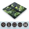 Black Cross Among Green Flowers Bathroom Scale for Body Weight Bathroom Weighing Scales with Back Lit LED Display Sturdy Tempered Glass Body Weight Bathroom Scale 400lb Weighing view 3