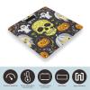 Yellow Skull Bathroom Scale for Body Weight Bathroom Weighing Scales with Back Lit LED Display Sturdy Tempered Glass Body Weight Bathroom Scale 400lb Weighing view 3