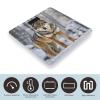 Wolf Bathroom Scale for Body Weight Bathroom Weighing Scales with Back Lit LED Display Sturdy Tempered Glass Body Weight Bathroom Scale 400lb Weighing view 3