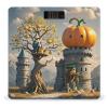 Pumpkin Tree House Bathroom Scale for Body Weight Bathroom Weighing Scales with Back Lit LED Display Sturdy Tempered Glass Body Weight Bathroom Scale 400lb Weighing view 1