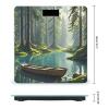 Forest Lake Bathroom Scale for Body Weight Bathroom Weighing Scales with Back Lit LED Display Sturdy Tempered Glass Body Weight Bathroom Scale 400lb Weighing view 2