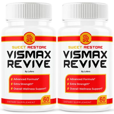 (2 Pack) Vismax Revive Capsules, Vis Max Premium Eye & Vision Vitamin Supplement Pills - Natural Advanced Formula for Eyesight Visual Sight - Overall Wellness Support - Made in USA (120 Capsules)