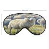 Sheeps Watercolor Eye Mask Sleep Mask for Side Sleeper Women Men Pressure-Free & Light Block-Out Blindfold Soft Comfortable Eye Covers Breathable Blindfold Adjustable view 2