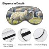 Sheeps Watercolor Eye Mask Sleep Mask for Side Sleeper Women Men Pressure-Free & Light Block-Out Blindfold Soft Comfortable Eye Covers Breathable Blindfold Adjustable view 3