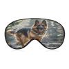 German Shepherd Dog Eye Mask Sleep Mask for Side Sleeper Women Men Pressure-Free & Light Block-Out Blindfold Soft Comfortable Eye Covers Breathable Blindfold Adjustable view 1