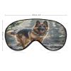 German Shepherd Dog Eye Mask Sleep Mask for Side Sleeper Women Men Pressure-Free & Light Block-Out Blindfold Soft Comfortable Eye Covers Breathable Blindfold Adjustable view 2