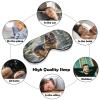 German Shepherd Dog Eye Mask Sleep Mask for Side Sleeper Women Men Pressure-Free & Light Block-Out Blindfold Soft Comfortable Eye Covers Breathable Blindfold Adjustable view 4