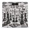 Black and White Chess Bathroom Scale for Body Weight Bathroom Weighing Scales with Back Lit LED Display Sturdy Tempered Glass Body Weight Bathroom Scale 400lb Weighing view 1
