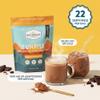 Daybreak Cacao Caffeinated Cacao Powder Organic Drink Mix with Brazilian Guarana | Adaptogenic Mushroom Blend for Focus & Energy | Plant-Based Coffee Alternative Enjoy Hot or Cold Classic 8oz view 3