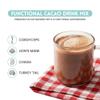 Daybreak Cacao Caffeinated Cacao Powder Organic Drink Mix with Brazilian Guarana | Adaptogenic Mushroom Blend for Focus & Energy | Plant-Based Coffee Alternative Enjoy Hot or Cold Classic 8oz view 4