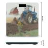 Tractor Flag Weight Scale Large Digital Bathroom Scales with Bright LED Display Non Slip Digital Scale and Step On Fashion Weighing Machine for Body view 2