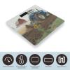 Tractor Flag Weight Scale Large Digital Bathroom Scales with Bright LED Display Non Slip Digital Scale and Step On Fashion Weighing Machine for Body view 3