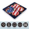 American Flag Flower Weight Scale Large Digital Bathroom Scales with Bright LED Display Non Slip Digital Scale and Step On Fashion Weighing Machine for Body view 3