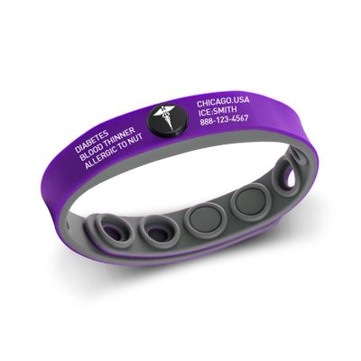 Custom Medical Alert Bracelet for Men Women Free Engraved ID Bracelet