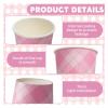 10/20pcs Pink Disposable Paper Cups for Parties & Events - for Food & Beverages(Pink fork,50pcs) view 3