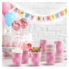 10/20pcs Pink Disposable Paper Cups for Parties & Events - for Food & Beverages(Pink fork,50pcs) view 4