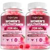 Fajeckma Gummies Multivitamin for Women Over 60: Organic Daily Multi Vitamins for Women Over 60 Plus Omega 3 Biotin Vitamin D3 K2 B12 Calcium Choline CoQ10 Magnesium - Sugar Free Vegan Gummy(120Count) view 1