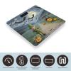 Moonlight Bat Night Bathroom Scale for Body Weight Bathroom Weighing Scales with Back Lit LED Display Sturdy Tempered Glass Body Weight Bathroom Scale 400lb Weighing view 3