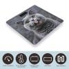 Blue Cat Sticking Out Tongue Bathroom Scale for Body Weight Bathroom Weighing Scales with Back Lit LED Display Sturdy Tempered Glass Body Weight Bathroom Scale 400lb Weighing view 3