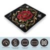 Peel and Stick Gothic Weight Scale Large Digital Bathroom Scales with Bright LED Display Non Slip Digital Scale and Step On Fashion Weighing Machine for Body view 3