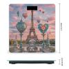 Romantic Paris Eiffel Tower 2 Bathroom Scale for Body Weight Bathroom Weighing Scales with Back Lit LED Display Sturdy Tempered Glass Body Weight Bathroom Scale 400lb Weighing view 2