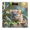 Guinea Mouse with Glasses Bathroom Scale for Body Weight Bathroom Weighing Scales with Back Lit LED Display Sturdy Tempered Glass Body Weight Bathroom Scale 400lb Weighing view 1