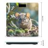 Guinea Mouse with Glasses Bathroom Scale for Body Weight Bathroom Weighing Scales with Back Lit LED Display Sturdy Tempered Glass Body Weight Bathroom Scale 400lb Weighing view 2