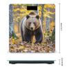 Brown Bear in Autumn Bathroom Scale for Body Weight Bathroom Weighing Scales with Back Lit LED Display Sturdy Tempered Glass Body Weight Bathroom Scale 400lb Weighing view 2