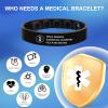ORFANDE Personalized Medical Alert Bracelet for Women and Men view 3