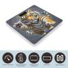 Tiger Head with Raised Paws Bathroom Scale for Body Weight Bathroom Weighing Scales with Back Lit LED Display Sturdy Tempered Glass Body Weight Bathroom Scale 400lb Weighing view 3