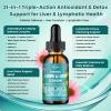 2 Pack Liposomal Lymphatic Drainage Drops, Liver Cleanse Detox & Repair Liquid Supplement with Milk Thistle, Dandelion, Burdock Root - Lymph & Liver Detox, Antioxidant, Natural Flavor 4 Fl Oz view 2