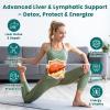 2 Pack Liposomal Lymphatic Drainage Drops, Liver Cleanse Detox & Repair Liquid Supplement with Milk Thistle, Dandelion, Burdock Root - Lymph & Liver Detox, Antioxidant, Natural Flavor 4 Fl Oz view 3