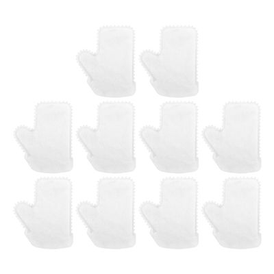 Beavorty 10pcs Disposable Non-woven Fabric Electrostatic Anti-slip Gloves Thickened Household Dusting Cleaning Gloves for Home Kitchen Office Use