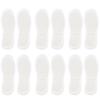 DECORNIJIA Disposable Sanitary Napkin Shoe Insoles 10 Pairs, Breathable Cotton Absorption Foot Care Cushions, Outdoor Disposable Insoles for Women Size 36-38 view 1