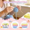 Anniversary Birthday Gifts for Women Men Boyfriend Girlfriend, Unique Birthday Gifts for Women Her Fiance Wife, Funny Handmade Crochet Cake with Romantic Card-Best Thing I Found on The Internet view 4